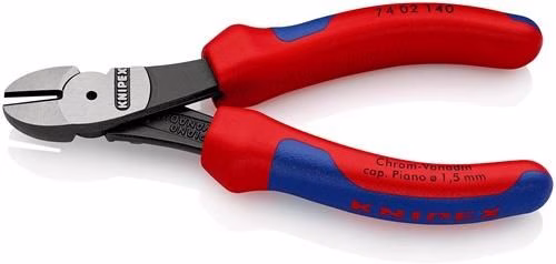Detailbild 4041011 Kraftseitenschneider Länge 140mm poliert Form 0 Mehrkomponenten-Hüllen KNIPEX