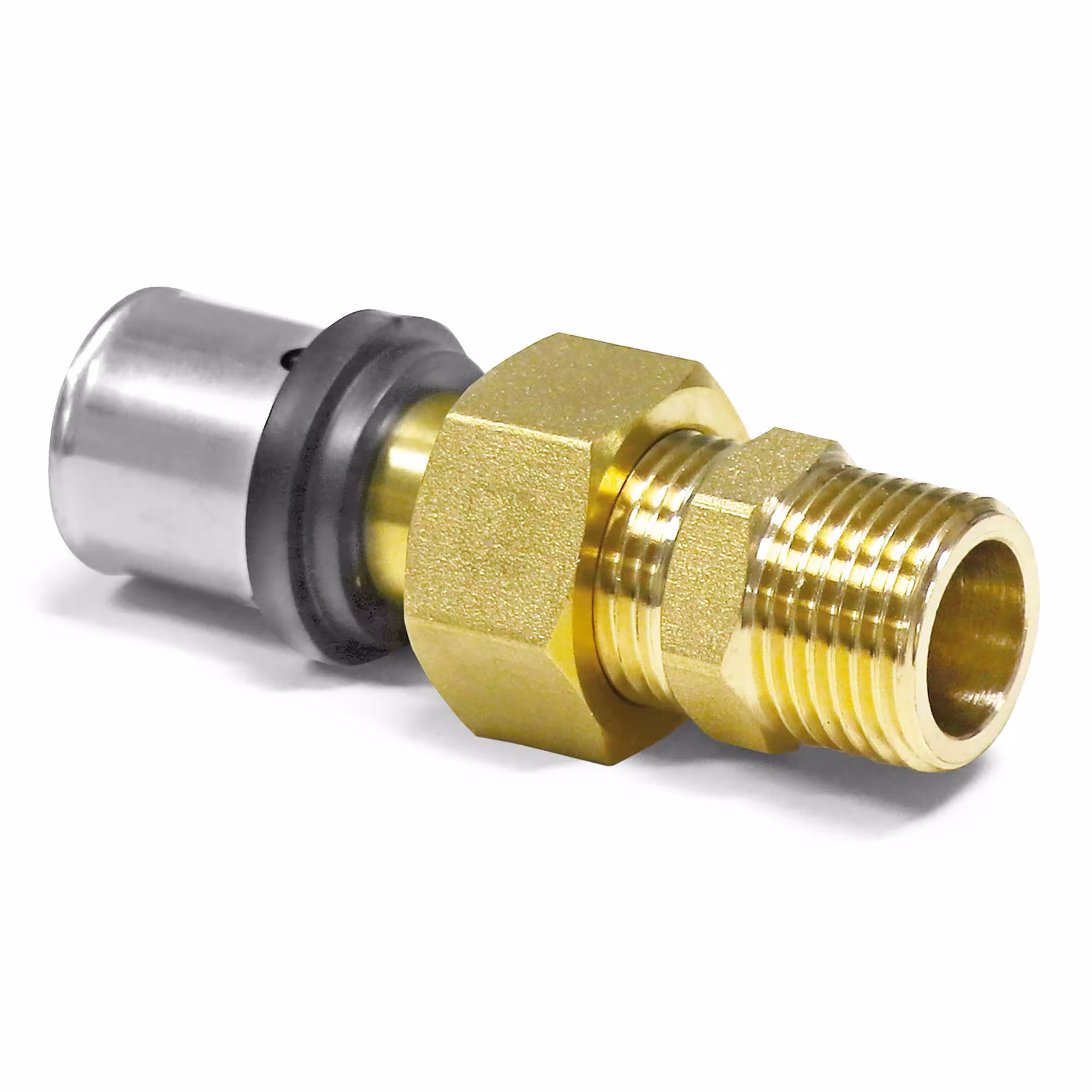Press-Übergangsverschraubung mit AG von Pipetec Press-Übergangsverschraubung mit AG aus der Kategorie Pressfittings