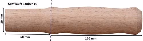 Holzgriff Buchenholz L180xB30xH30mm für Schubkarre Praktica 1 PA im Beutel CAPITO