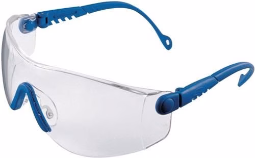 Schutzbrille Op-Tema EN 166-1FT Bügel blau,Scheibe klar PC HONEYWELL aus der Kategorie Schutzbrillen mit der Teilenummer 4000370041