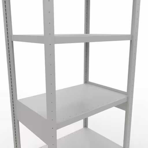 Abbildung Nr 11 des Artikels Grundregal, Fachbodenregal Stecksystem MULTIplus250, 2500 x 750 x 500 mm (HxBxT), 6 Fachböden, Längenriegel, RAL 7035 lichtgrau aus der Produktgruppe Stecksystem von der Marke Schulte Lagertechnik