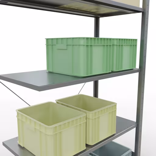 Anbauregal, Fachbodenregal Stecksystem MULTIplus150, 2000 x 1000 x 500 mm (HxBxT), 5 Fachböden, Kreuzstrebe, verzinkt - Expressline aus der Kategorie Anbauregal mit der GTIN 4058255068623 Anbauregal, Fachbodenregal Stecksystem MULTIplus150, 2000 x 1000 x 500 mm (HxBxT), 5 Fachböden, Kreuzstrebe, verzinkt - Expressline von der Marke Schulte Lagertechnik aus der Produktreihe Stecksystem