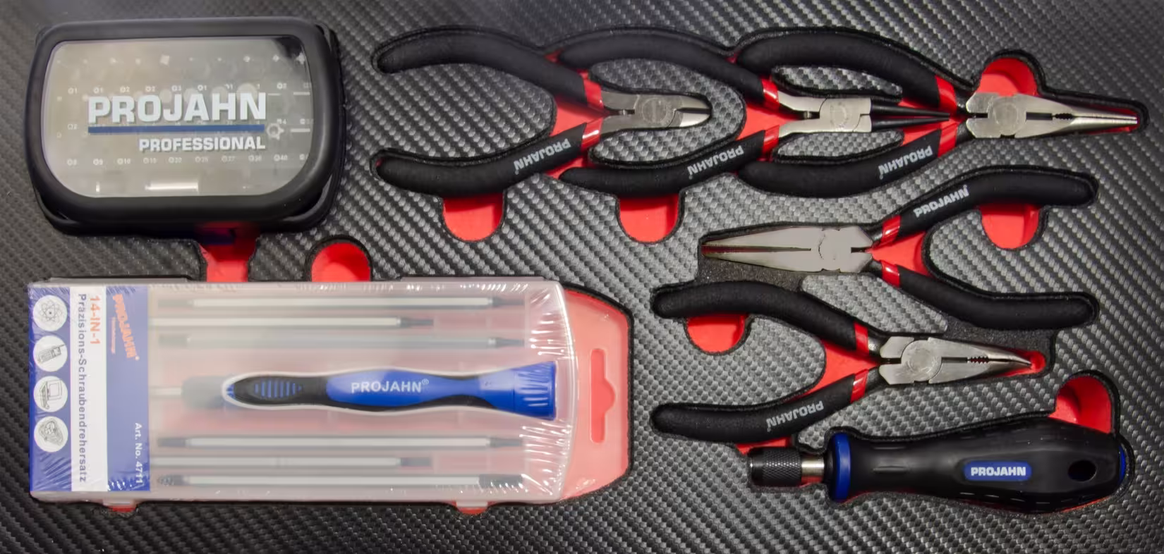 Elektronik Einlage 45tlg von der Marke PROJAHN Einlage Elektronik Typ Variante: Elektronik Einlage 45 teilig aus der Kategorie Ordnungssysteme & Werkstattwagen mit der Artikelnr. 5999-161