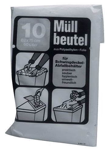 Vuilniszakken B700xL1100mm 120 l 60 µm blauw 10 stuks/zak uit de categorie vuilniszakken met artikelnummer 9000466418