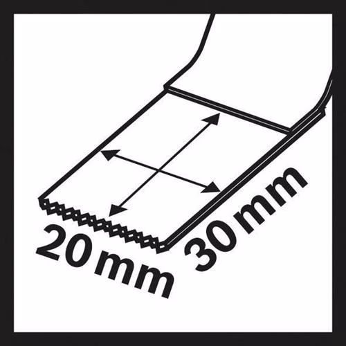 Piktogramm 4025031 Tauchsägeblatt AIZ 20AB Breite 20 mm Eintauchtiefe 30 mm Starlock 5er Packung 2608661628 BOSCH