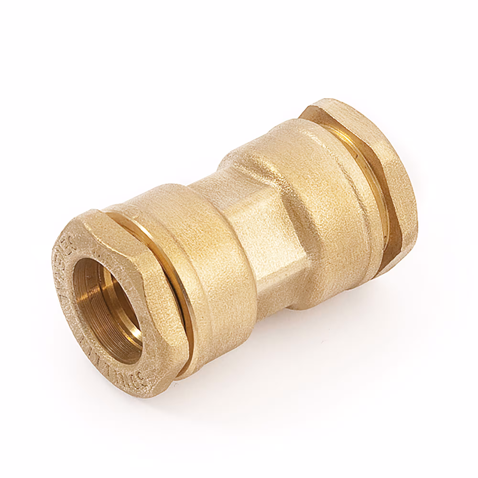 PE-Kupplung Messing Ø 32 mm von der Marke General Fittings Kupplungen für PE-Rohr Typ Größe: 32 mm aus der Kategorie PE Rohr Messing Fittings mit der Artikelnr. 480000H323200A