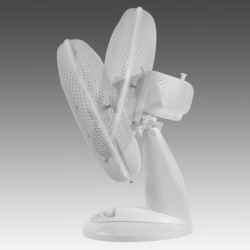 Detailbild 4062048 Tischventilator Ø 40 cm Höhe 555 mm 220-240 V50 Hz 45 W Weiß EUROM