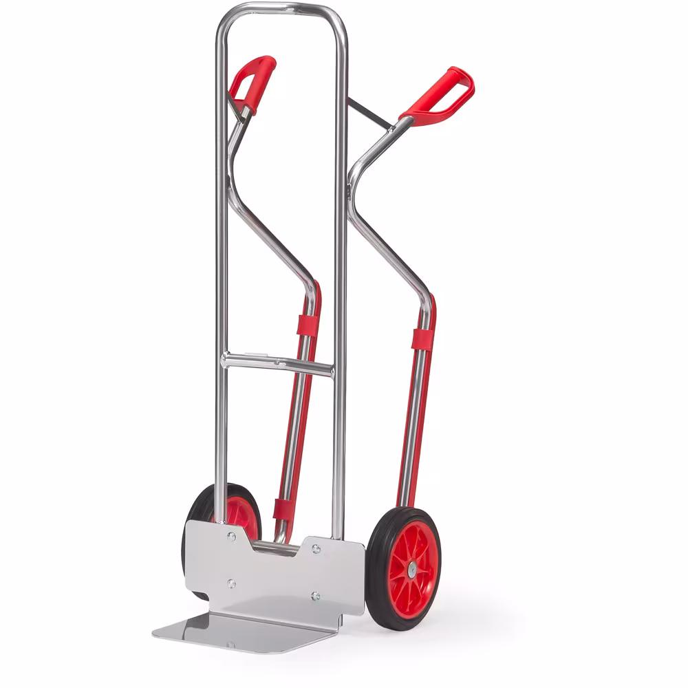 Alu-Stapelkarre Gleitkufen aus Aluminiumrohr mit Aluminiumschaufel, sehr leicht und handlich Typ Bereifung: Vollgummi aus der Kategorie Karren mit der Artikelnr. A1330V