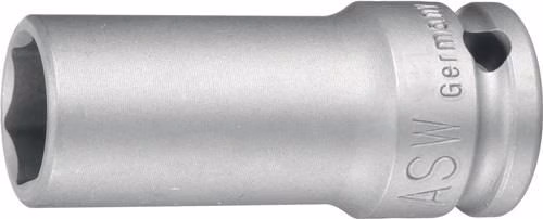 Douille pour clé à chocs 740 L 3/4 pouce 6 pans SW 17 mm de longueur 95 mm ASW de la marque ASW Douille pour clé à chocs 740 L 3/4″ 6 pans ASW de la catégorie Douille et rallonges pour clés à chocs, référence 4000820915