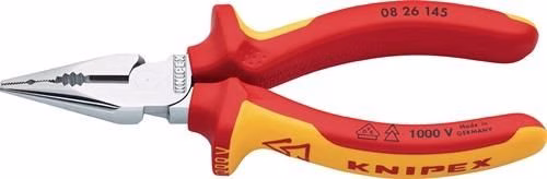 Spitzkombizange Mehrkomponenten-Hülle verchromt VDE KNIPEX von Knipex Spitzkombizange Mehrkomponenten-Hülle verchromt VDE KNIPEX aus der Kategorie Kombizangen