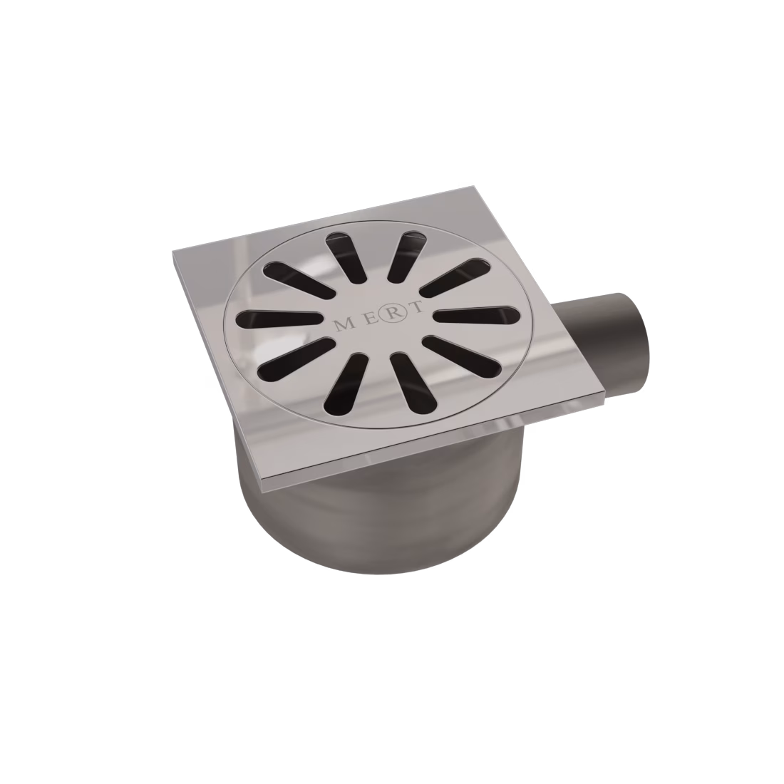 MERT Bodenablauf HK-SERIE komplett aus Edelstahl mit Rost,100x100 mm oder 150x150 mm aus der Kategorie Bodenabläufe mit der Teilenummer DU-HK-450-Y