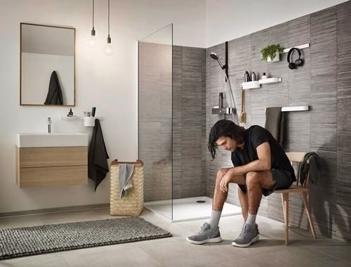 Hansgrohe Handbrause PULSIFY SELECT 105 3 Strahlarten Relaxation chrom