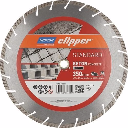 Diamanttrennscheibe Standard Beton Turbo NORTON CLIPPER aus der Kategorie Trennscheiben mit der Teilenummer 4206758084