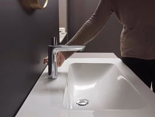 Detailbild 4062330 Hansgrohe Einhebel-Waschtischmischer TALIS E 150 Nennweite 15 mit Ablaufgarnitur G 1 1/4 Zoll chrom