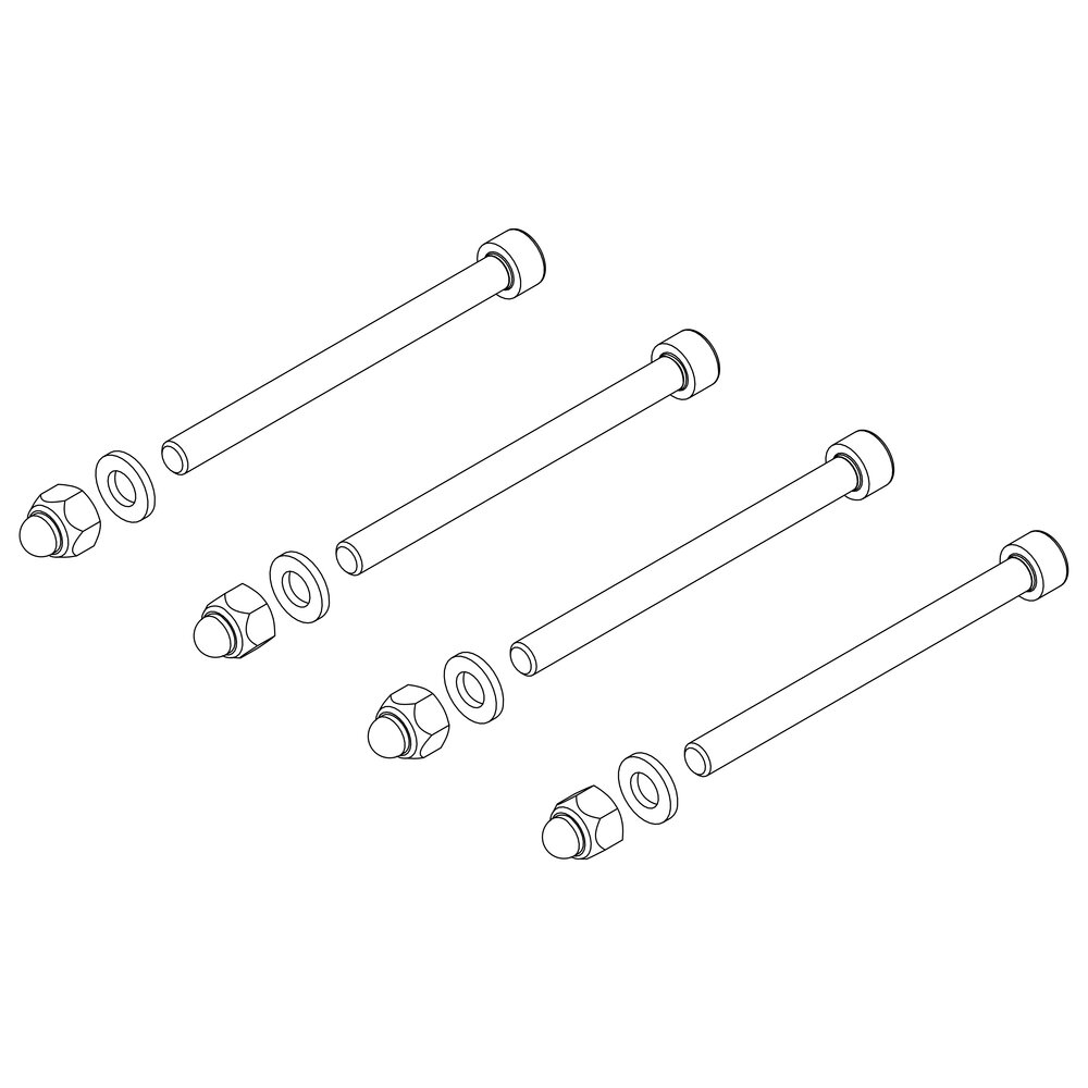 Munk Montagesatz für stirns. Geländer von Günzburger Steigtechnik Munk Montagesatz für stirns. Geländer aus der Kategorie Steigtechnik Zubehör & Ersatzteile mit der Artikelnr. 800020