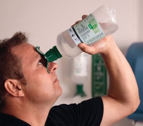 Augennotfallstation DUO 1x0,5l pH Neutral DUO,1x0,5l Augenspüllösung DUO PLUM