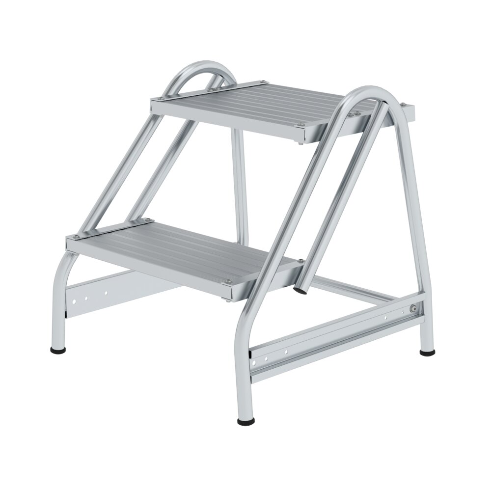 Munk Arbeitspodest einseitig begehbar Aluminium geriffelt 2 Stufen von Günzburger Steigtechnik Munk Arbeitspodest einseitig begehbar Aluminium geriffelt aus der Kategorie Podesttreppen mit der Artikelnr. 050050, Moebel, Stuhl