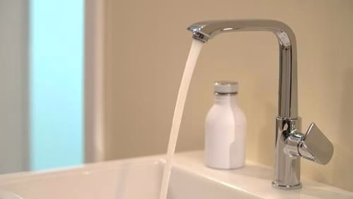 Detailbild 3971297 Hansgrohe Einhebel-Waschtischmischer METRIS 230 Nennweite 15 mit Schwenkauslauf Zugstangen-Ablaufgarnitur G 1 1/4 Zoll chrom