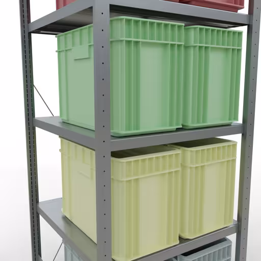 Produktbild Nr 15 des Artikels Grundregal, Fachbodenregal Stecksystem MULTIplus250, 2000 x 750 x 800 mm (HxBxT), 5 Fachböden, Kreuzstrebe, verzinkt Abbildung Nr 15 des Artikels Grundregal, Fachbodenregal Stecksystem MULTIplus250, 2000 x 750 x 800 mm (HxBxT), 5 Fachböden, Kreuzstrebe, verzinkt aus der Produktgruppe Stecksystem von der Marke Schulte Lagertechnik