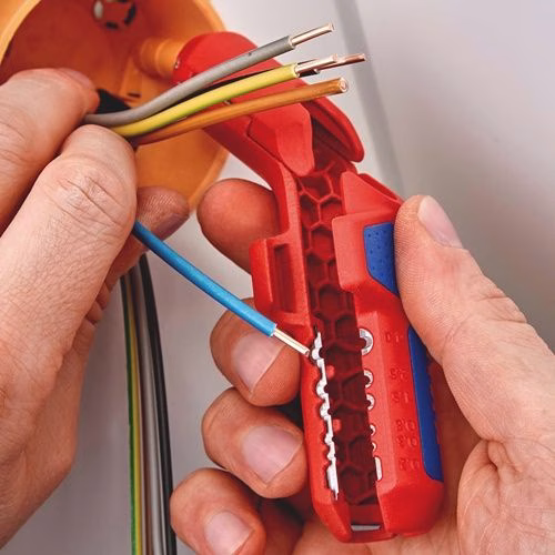 Detailbild 4081247 Spellacavi universale ErgoStrip®, lunghezza totale 130 mm, per utenti mancini, KNIPEX