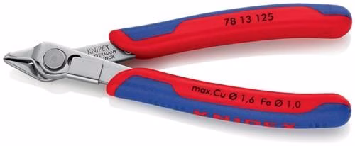 Elektronische zijsnijtang Super-Knips® INOX, lengte 125 mm, vorm 1, afschuining nee, gepolijst, KNIPEX