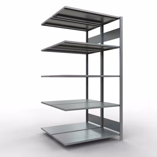 Anbauregal, Doppelregal, Fachbodenregal Stecksystem MULTIplus150, 2000 x 1000 x (2x500) mm (HxBxT), 2x5 Fachböden, Längenriegel, verzinkt von der Marke Schulte Lagertechnik Anbauregal, Doppelregal, Fachbodenregal Stecksystem MULTIplus150, 2000 x 1000 x (2x500) mm (HxBxT), 2x5 Fachböden, Längenriegel, verzinkt aus der Kategorie Doppelregale mit der Artikelnummer 17855