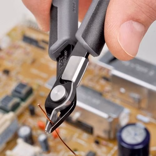 Detailbild 4045281 Elektronik-Seitenschneider Super-Knips® Länge 125mm Form 7 Facette nein brüniert KNIPEX