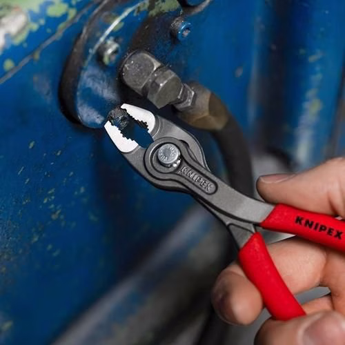 Detailbild 4006056 Frontgreifzange TwinGrip Länge 150mm poliert Kunststoff -Überzug schwarz atramentiert KNIPEX