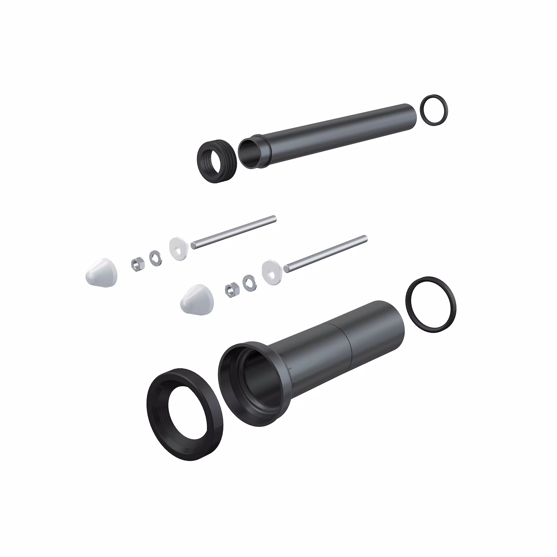 Kit de raccordement pour toilettes murales AlcaPlast M9000 | Version étendue pour toilettes handicapées d'AlcaPlast Kit de raccordement pour toilettes mural, raccordement pour toilettes, réf. M9000