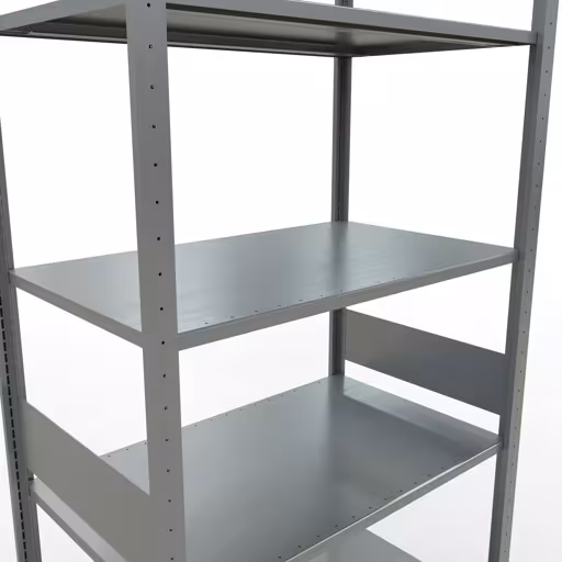 Grundregal, Fachbodenregal Stecksystem MULTIplus85, 3000 x 1000 x 600 mm (HxBxT), 7 Fachböden, Längenriegel, verzinkt von der Marke Schulte Lagertechnik aus der Produktreihe Stecksystem