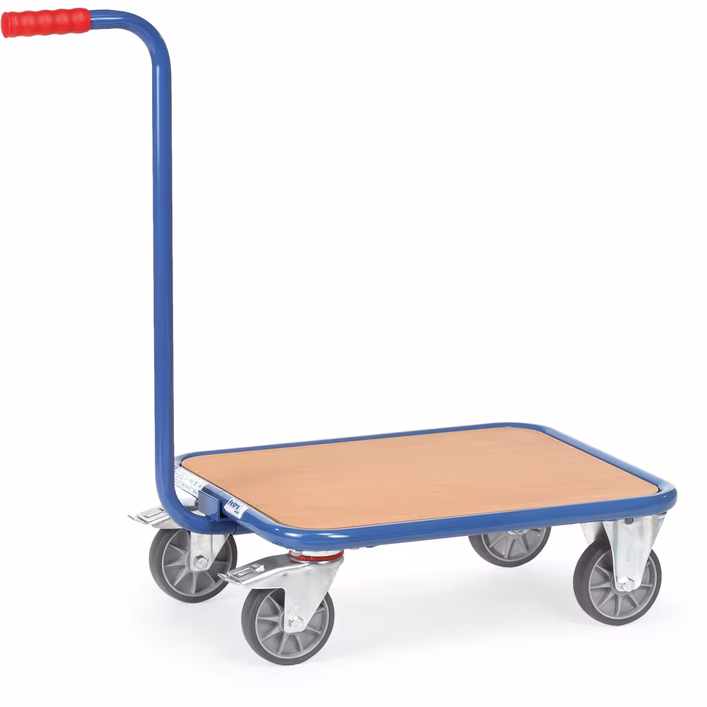Griffroller 1161 - Holzboden Griffroller aus Stahlrohr geschweißt, pulverbeschichtet brillantblau RAL 5007 von der Marke Fetra aus der Produktreihe Transportsysteme