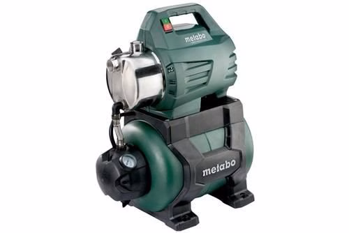 Système d'alimentation en eau domestique Metabo HWW 4500/25 Inox, débit de 4500 l/h, longueur de tuyau de 48 m, longueur de tuyau de 8 m, puissance de 1300 W, réservoir de 24 l, de la marque Metabo Système d'alimentation en eau domestique HWW 4500/25 Inox 4500 l/h 48m 8m 1300W STA 24l METABO de la catégorie systèmes d'alimentation en eau domestique avec la référence 4684508014