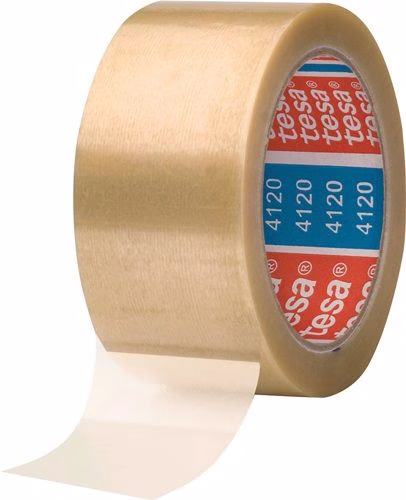 Verpackungsklebeband PVC tesapack® 4120 chamois Länge 66 m Breite 50 mm Rolle TESA