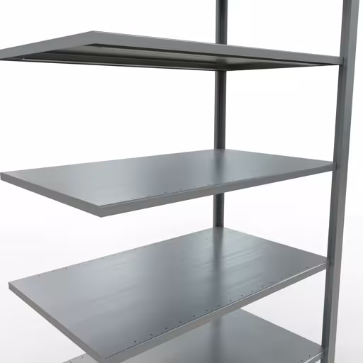 Abbildung Nr 12 des Artikels Anbauregal, Büro-Fachbodenregal Stecksystem MULTIplus150, 2300 x 1000 x 600 mm (HxBxT), 7 Fachböden, Längenriegel, verzinkt, ohne Mittelanschlag aus der Produktgruppe Büroregale von der Marke Schulte Lagertechnik