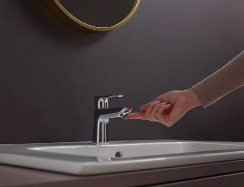 Detailbild 4068941 Hansgrohe Einhebel-Waschtischmischer TALIS E 80 Nennweite 15 mit Ablaufgarnitur G 1 1/4 Zoll chrom