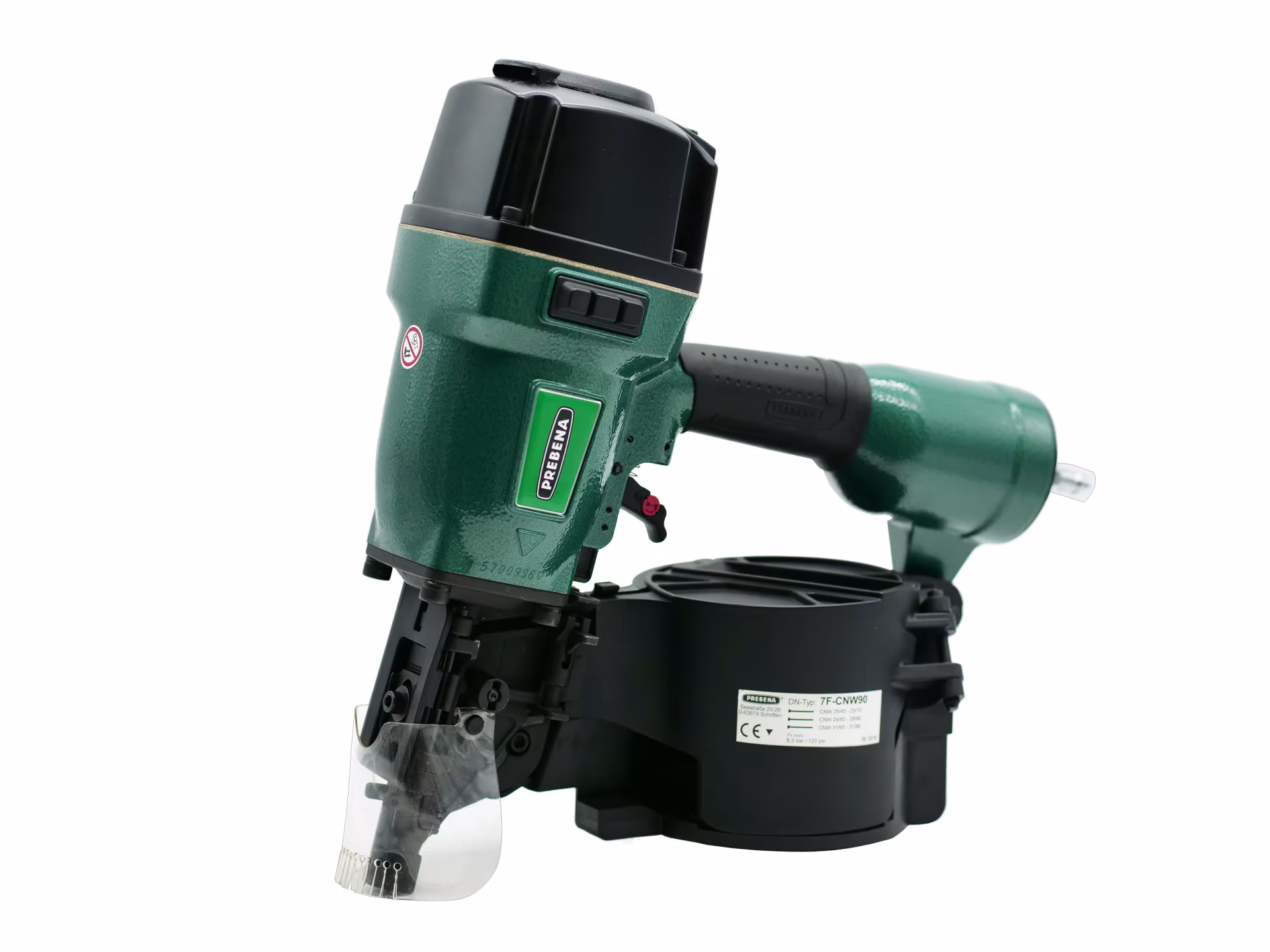 Zusatzbild des Artikels Druckluft-Coilnagler 7F-CNW90 für Coilnägel von 45-90 mm Zusatzbild des Artikels Druckluft-Coilnagler 7F-CNW90 für Coilnägel von 45-90 mm aus Kompressoren & Druckluftwerkzeuge