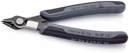 Detailbild 4045276 Elektronik-Seitenschneider Super-Knips® Länge 125mm Form 7 Facette nein brüniert KNIPEX