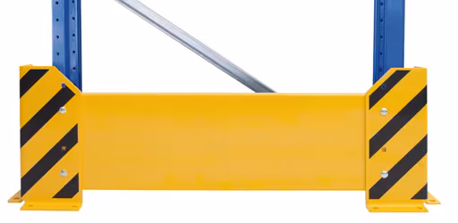 Rammschutzwand, 400 x 800 mm (H x B), gelb/schwarz von Schulte Lagertechnik mit der Artikelnr. 16577