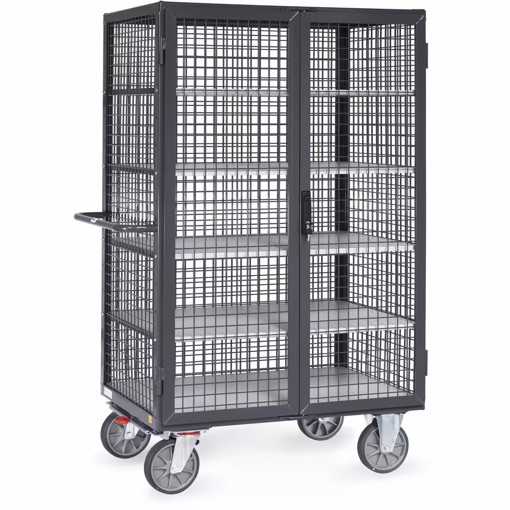 ESD-Kastenwagen 9392 Länge 1000 mm, Breite 680 mm von der Marke Fetra ESD-Kastenwagen aus Winkelstahl-Konstruktion mit Rohrschiebegriff Typ Ladeflächenlänge: 1000 mm aus der Kategorie ESD-Geräte mit der Artikelnr. 9392