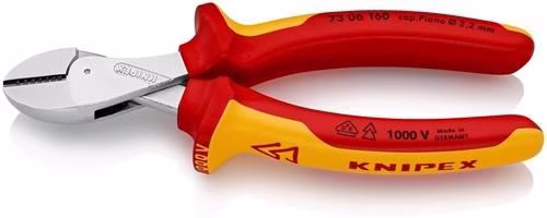 Kompaktseitenschneider X-Cut® Länge 160mm VDE Mehrkomponenten-Hüllen VDE KNIPEX aus der Kategorie Seitenschneider mit der Artikelnr. 4000810949