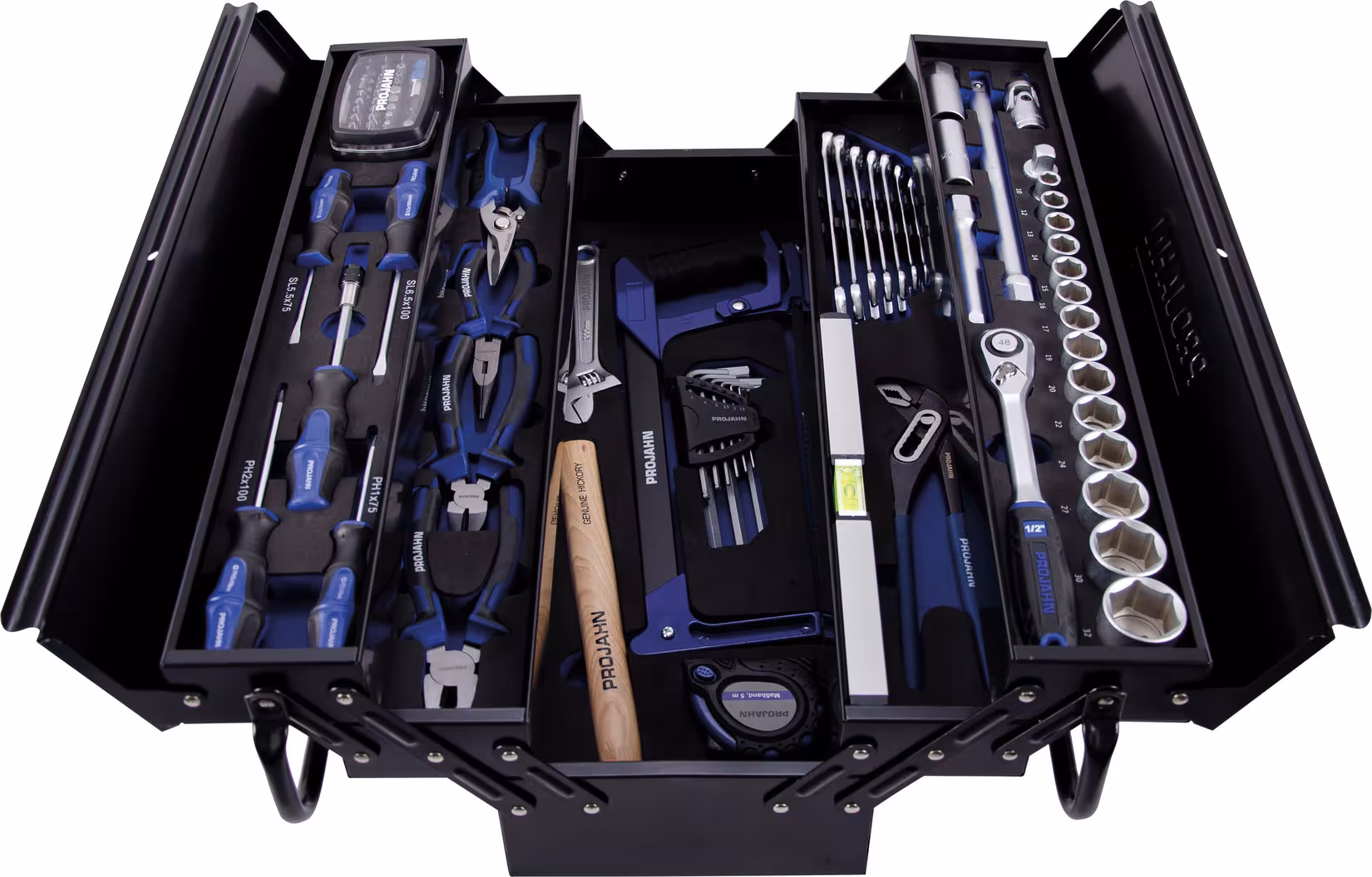 proficraft Werkzeug-Koffer UNIVERSAL metrisch 12,5 Typ Variante: 1/2" proficraft Metall Werkzeugbox, 84 teilig aus der Kategorie Steckschlüssel Sätze & Einzelteile mit der Artikelnr. 8688