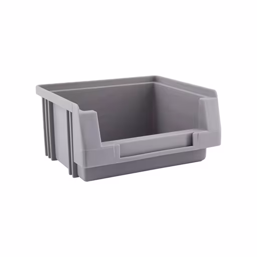 Sichtlagerkasten, TxBxH 89x102x50 mm, grau, Polypropylen von der Marke Schulte Lagertechnik Sichtlagerkasten, TxBxH 89x102x50 mm, grau, Polypropylen aus der Kategorie Kleinteilelagerung mit der Artikelnummer 20239