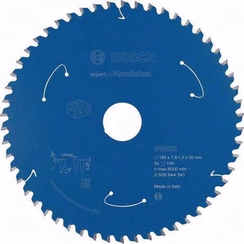 Kreissägeblatt Außendurchmesser 190 mm Zähnezahl 54 HLTCG Bohrung 30 mm Schnittbreite 1,8 mm HM BOSCH von der Marke Bosch Kreissägeblatt für Aluminium BOSCH aus der Kategorie Kreissägeblatt mit der Teilenummer 8000587045