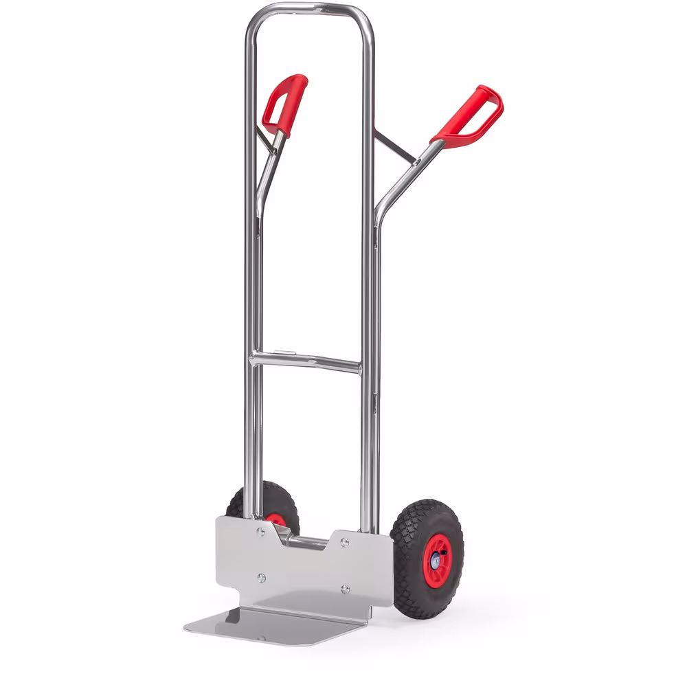 Alu-Stapelkarre 1300 mm aus Aluminiumrohr mit Aluminiumschaufel, sehr leicht und handlich Typ Bereifung: Luft aus der Kategorie Karren mit der Artikelnr. A1325L