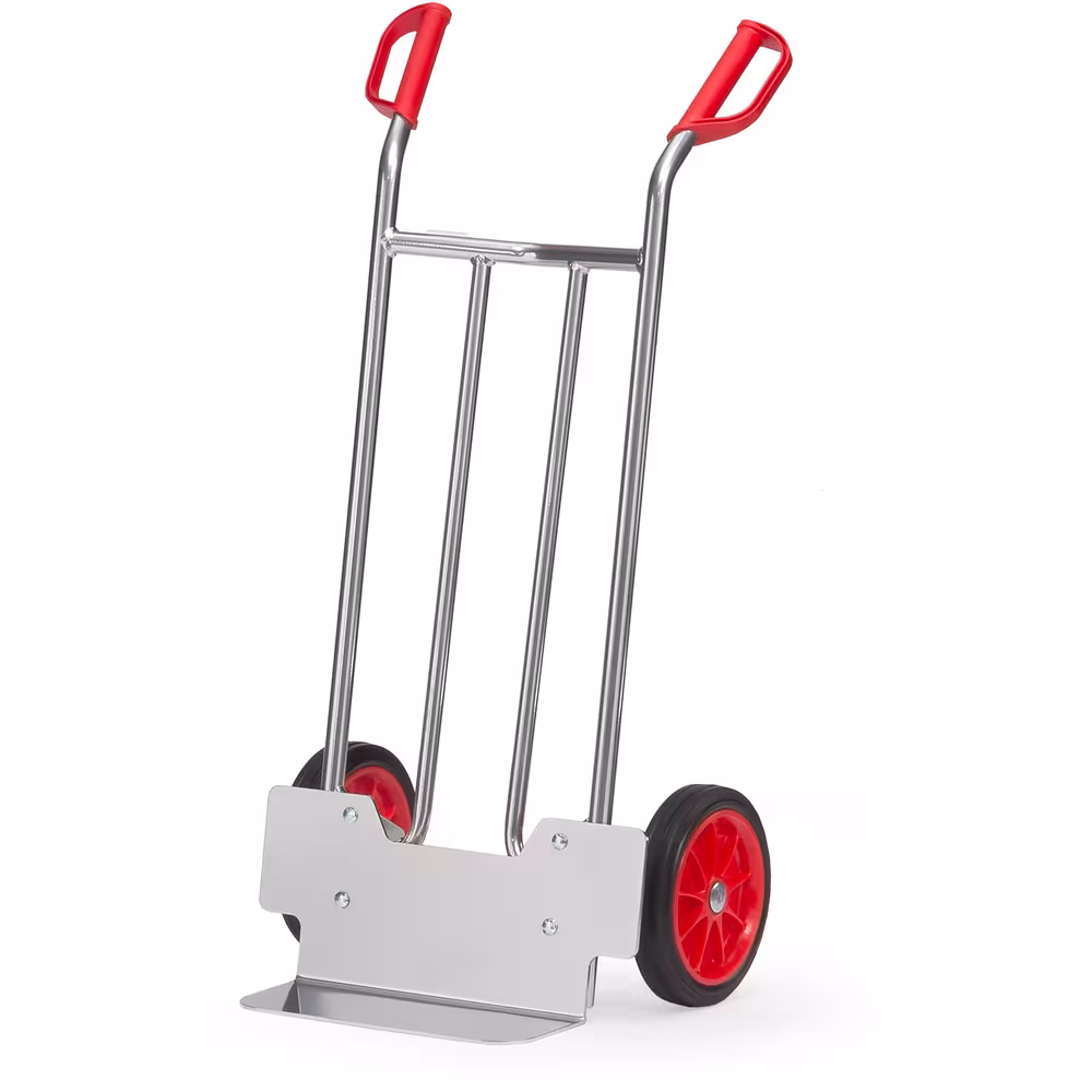 Alu-Sackkarre A1115V Bereifung Vollgummi von der Marke Fetra Alu-Sackkarre aus Aluminiumrohr mit Aluminiumschaufel, sehr leicht und handlich Typ Bereifung: Vollgummi aus der Kategorie Karren mit der Artikelnr. A1115V