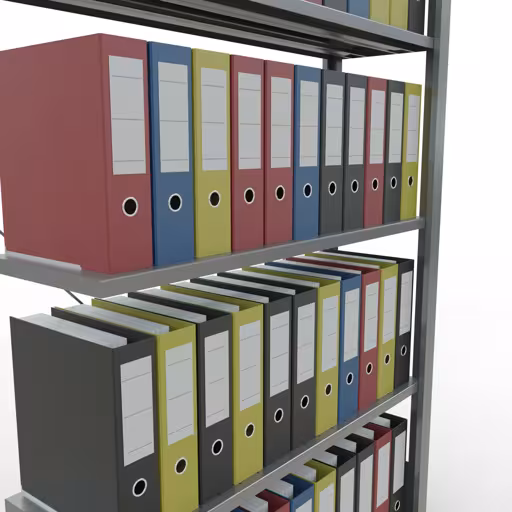 Zusatzbild des Artikels Anbauregal, Büro-Fachbodenregal Stecksystem MULTIplus85, 1800 x 1000 x 300 mm (HxBxT), 5 Fachböden, Kreuzstrebe, verzinkt, ohne Anschlagleiste aus Stecksystem