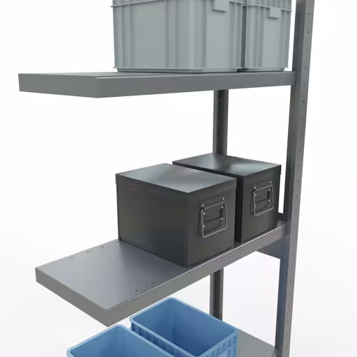 Anbauregal, Fachbodenregal Stecksystem MULTIplus250, 2500 x 750 x 300 mm (HxBxT), 6 Fachböden, Längenriegel, verzinkt aus der Kategorie Anbauregal mit der GTIN 4004514282347 Anbauregal, Fachbodenregal Stecksystem MULTIplus250, 2500 x 750 x 300 mm (HxBxT), 6 Fachböden, Längenriegel, verzinkt von der Marke Schulte Lagertechnik aus der Produktreihe Stecksystem