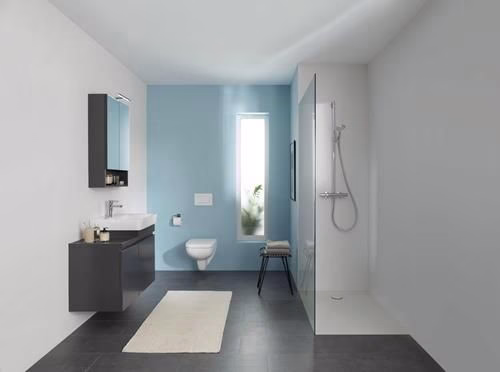 Geberit Renova Plan Wand-WC Tiefspüler Rimfree, weiß