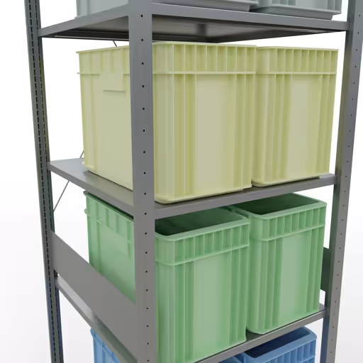 Grundregal, Fachbodenregal Stecksystem MULTIplus150, 3000 x 750 x 800 mm (HxBxT), 7 Fachböden, Kreuzstrebe, verzinkt mit der GTIN 4004514237637 Grundregal, Fachbodenregal Stecksystem MULTIplus150, 3000 x 750 x 800 mm (HxBxT), 7 Fachböden, Kreuzstrebe, verzinkt von Schulte Lagertechnik mit der Artikelnr. 12782-75