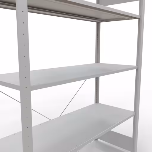 Andere Ansicht des Artikels Stecksystem Grundregal 2000x1300x500 mm, Typ 150 kg, lichtgrau Andere Ansicht des Artikels Stecksystem Grundregal 2000x1300x500 mm, Typ 150 kg, lichtgrau aus der Kategorie Stecksystem